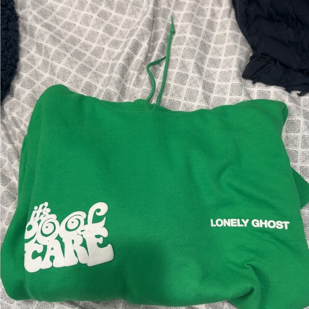 Lonely Ghost Vibrant Green Hoodie